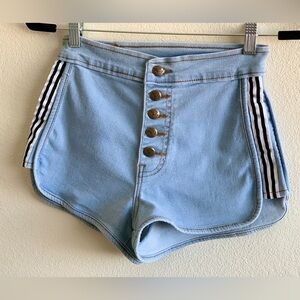 Y2k BB jeans shorts high waisted, L (junior) = Adult S